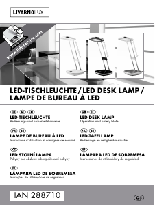 Manual LivarnoLux IAN 288710 Lamp