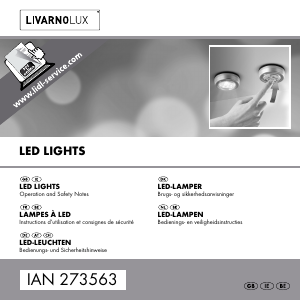 Manual LivarnoLux IAN 273563 Lamp