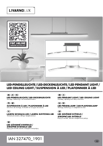 Manuál LivarnoLux IAN 327470 Svítilna