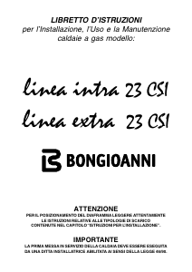 Manuale Bongioanni Linea Extra 23 CSI Caldaia a gas
