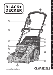 Mode d’emploi Black and Decker CLMA4820L2 Tondeuse à gazon