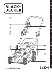 Bedienungsanleitung Black and Decker LM2000 Rasenmäher