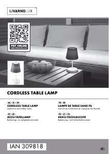 Manual LivarnoLux IAN 309818 Lamp