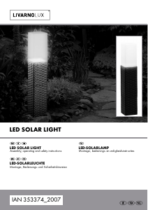 Bruksanvisning LivarnoLux IAN 353374 Lampa