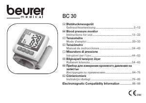 Mode d’emploi Beurer BC 30 Tensiomètre