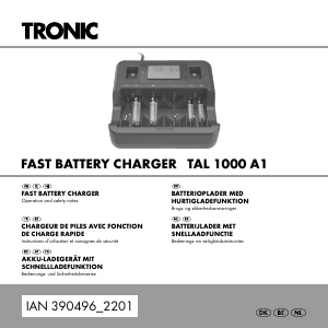 Bruksanvisning Tronic IAN 390496 Batteriladdare