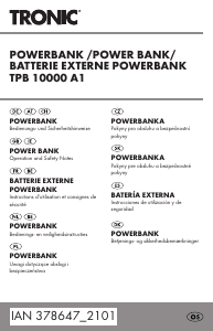 Instrukcja Tronic IAN 378647 Przenośna ładowarka
