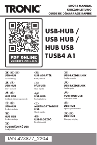 Manual Tronic IAN 423877 Hub USB
