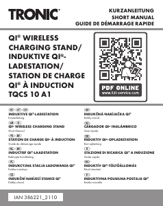 Instrukcja Tronic IAN 386221 Ładowarka bezprzewodowa