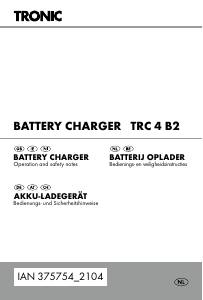 Bedienungsanleitung Tronic TRC 4 B2 Akkuladegerät
