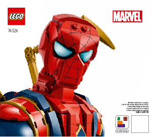 説明書 レゴ set 76326 スーパーヒーローズ アイアン・スパイダーマン バスト