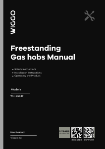 Handleiding Wiggo WH-G604F Kookplaat