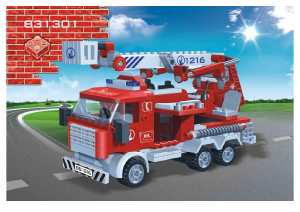 Bedienungsanleitung BanBao set 8313 Fire Feuerwehrwagen