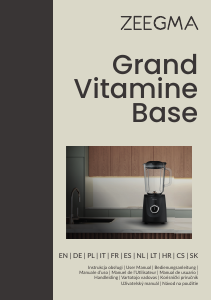 Manuál Zeegma Grand Vitamine Base Mixér
