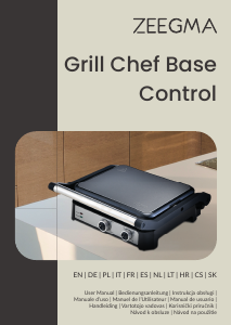 Manuale Zeegma Grill Chef Base Control Grill a contatto