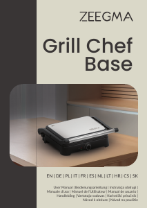 Manuale Zeegma Grill Chef Base Grill a contatto