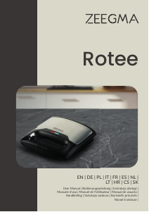 Manuale Zeegma Rotee Grill a contatto
