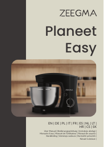 Priručnik Zeegma Planeet Easy Samostojeći mikser