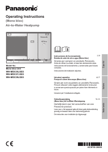 Manuale Panasonic WH-MDC05J3E5 Pompa di calore