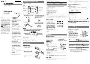 Manual Sony ICD-U60 Gravador de voz