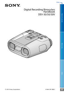 Bruksanvisning Sony DEV-50V Kikare