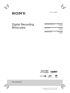 Käyttöohje Sony DEV-50V Kiikari