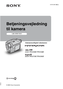 Brugsanvisning Sony CCD-TRV238E Videokamera