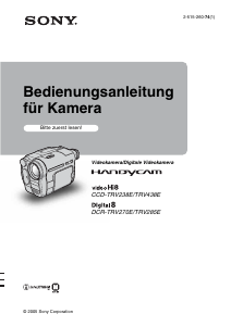 Bedienungsanleitung Sony CCD-TRV438E Camcorder