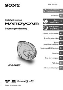 Brugsanvisning Sony DCR-DVD7E Videokamera
