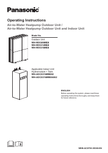 Manuale Panasonic WH-ADC0316M9E82 Pompa di calore