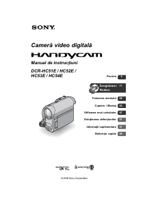 Manual Sony DCR-HC52E Cameră video
