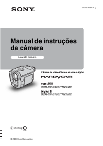 Manual Sony DCR-TRV270E Câmara de vídeo