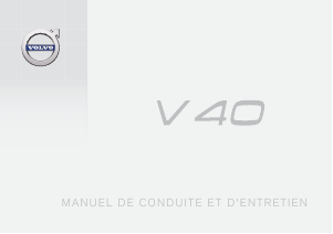 Mode d’emploi Volvo V40 (2018)