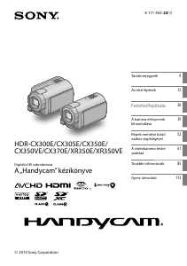 Használati útmutató Sony HDR-CX370E Videokamera