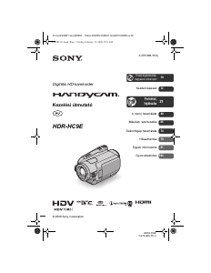Használati útmutató Sony HDR-HC9E Videokamera