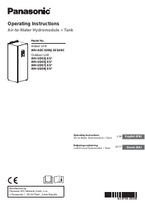 Brugsanvisning Panasonic WH-ADC0309J3E5ANC Varmepumpe