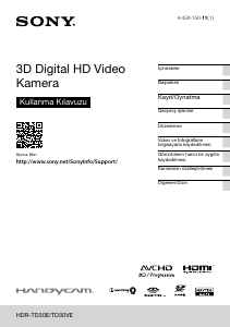 Kullanım kılavuzu Sony HDR-TD30VE Kaydedici kamera