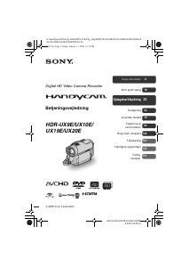 Brugsanvisning Sony HDR-UX9E Videokamera