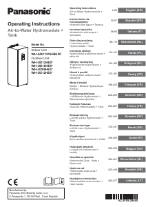 Manual Panasonic WH-ADC1216H6E5C Heat Pump