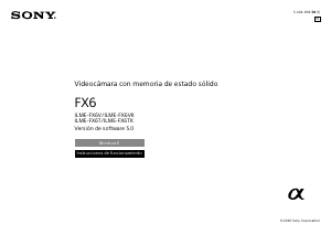 Manual de uso Sony ILME-FX6T Videocámara