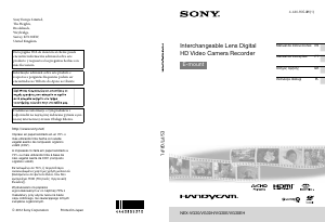 Manual Sony NEX-VG30EH Câmara de vídeo
