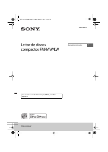Manual Sony CDX-G3000UV Auto-rádio