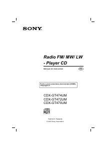 Manual Sony CDX-GT474UM Player auto