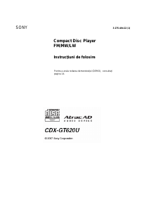 Manual Sony CDX-GT620U Player auto