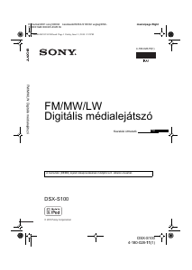 Használati útmutató Sony DSX-S100 Autórádió