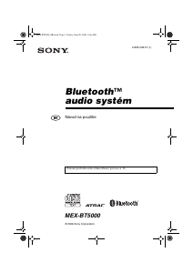 Návod Sony MEX-BT5000 Autorádio