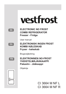 Handleiding Vestfrost CI 3664 M NF R  Koel-vries combinatie