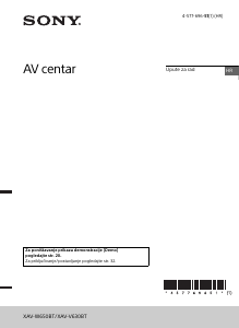 Priručnik Sony XAV-V630BT Radioprijamnik za automobil