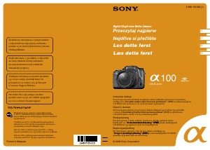 Instrukcja Sony Alpha DSLR-A100K Aparat cyfrowy