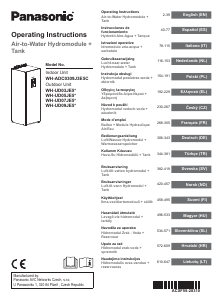 Bedienungsanleitung Panasonic WH-ADC0309J3E5C Wärmepumpe